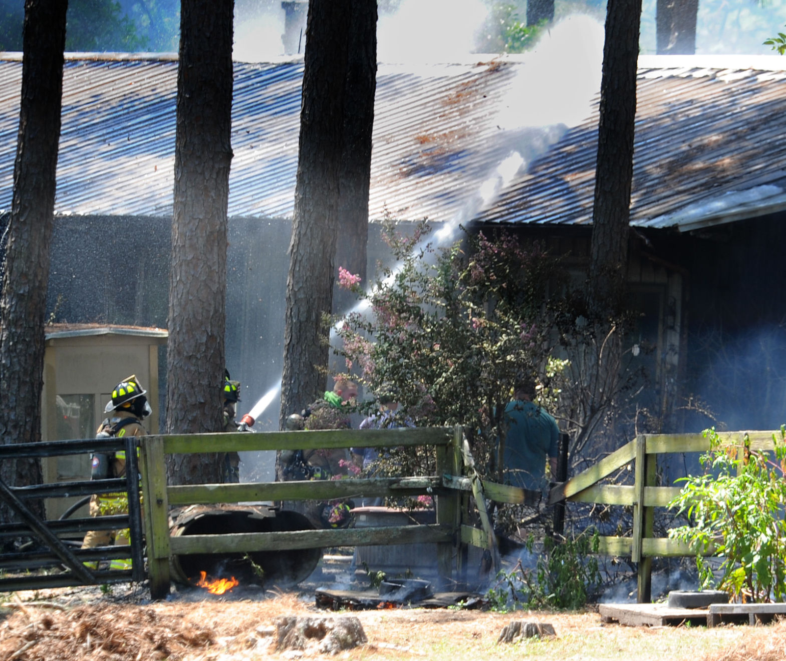 Fire on Lake Bay Road